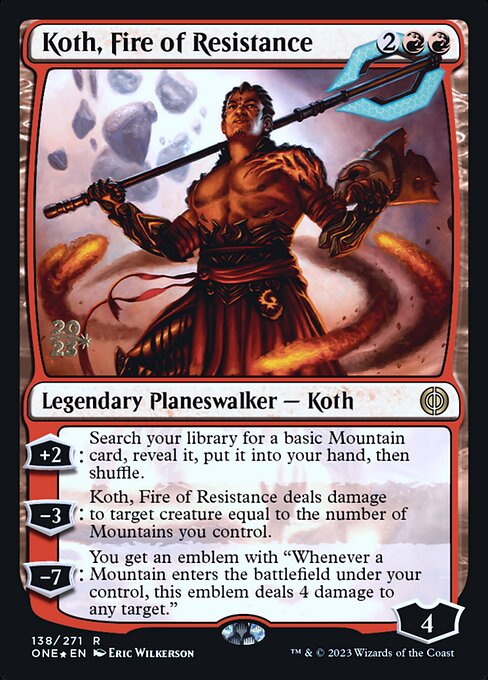 Koth, Fire of Resistance — art by Eric Wilkerson