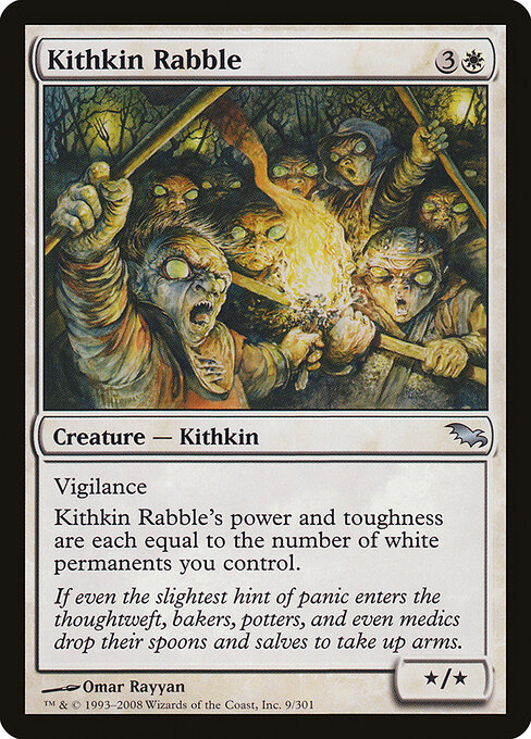 Kithkin Rabble — art by Omar Rayyan