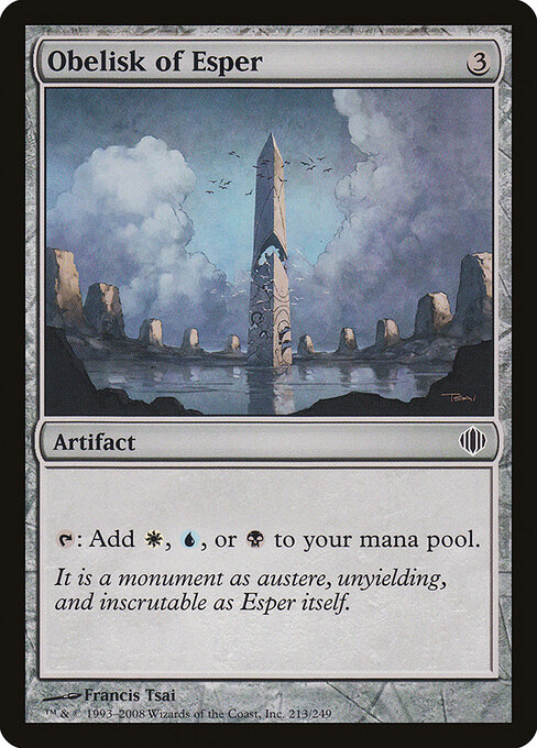 Obelisk of Esper — art by Francis Tsai