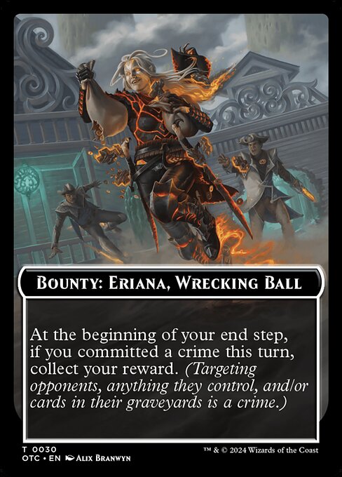 Bounty: Eriana, Wrecking Ball // Wanted! — art by Alix Branwyn