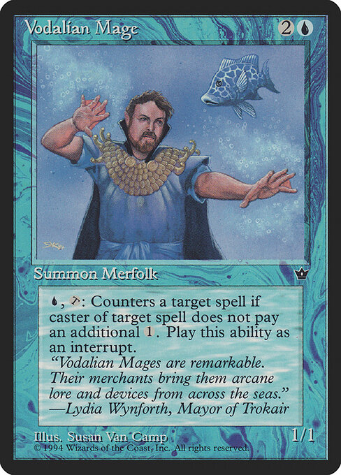 Vodalian Mage — art by Susan Van Camp