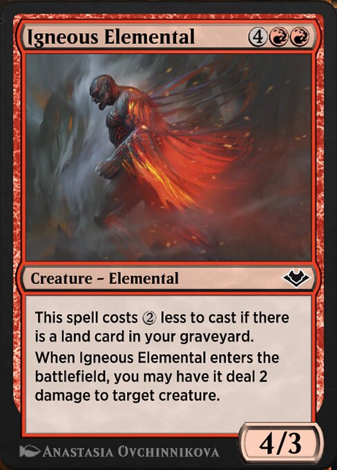 Igneous Elemental — art by Anastasia Ovchinnikova