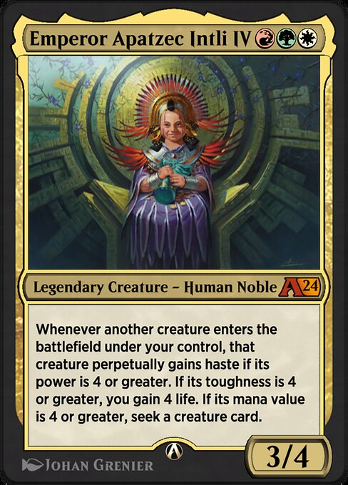 Emperor Apatzec Intli IV — art by Johan Grenier