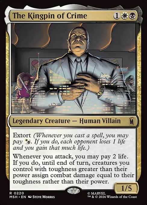 The Kingpin of Crime — art by Steve Morris