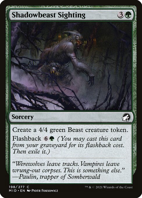 Shadowbeast Sighting — art by Piotr Foksowicz