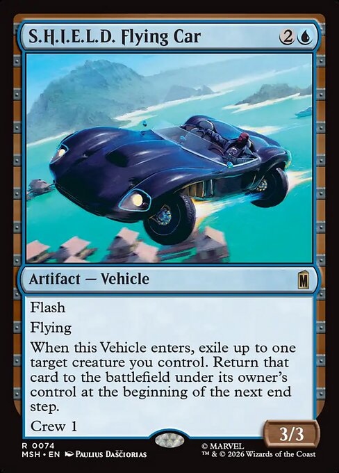 S.H.I.E.L.D. Flying Car — art by Paulius Daščioras