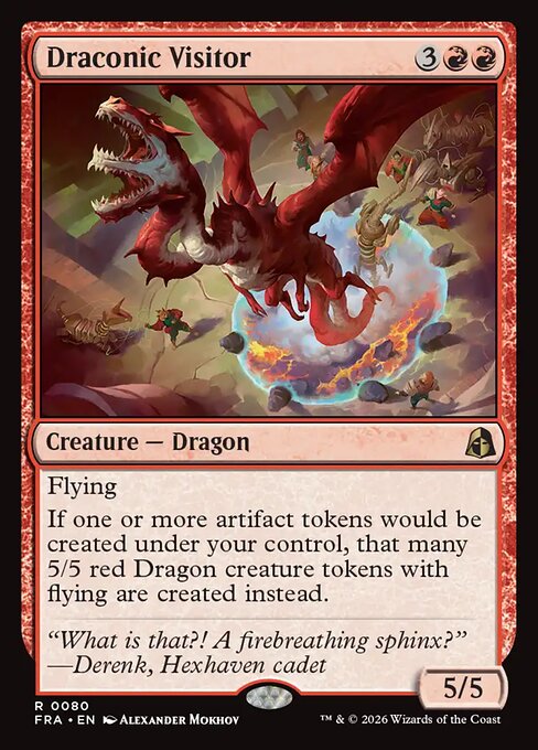 Draconic Visitor — art by Alexander Mokhov