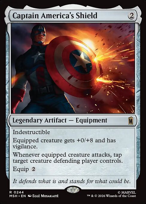 Captain America's Shield — art by Eglė Mosakaitė