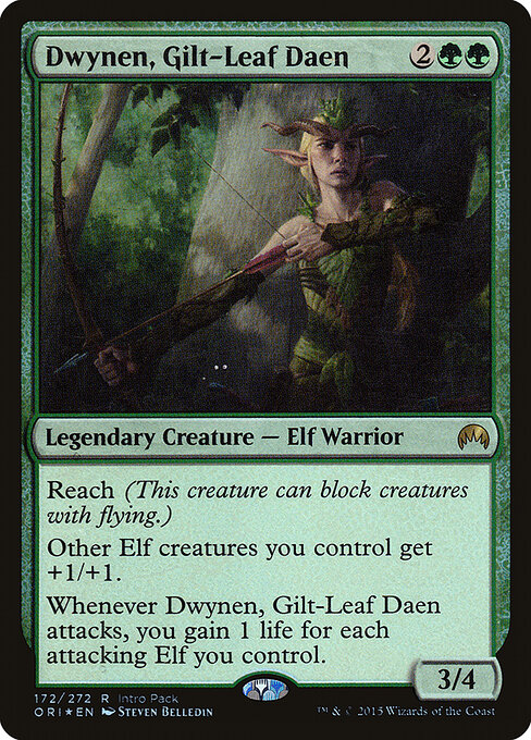 Dwynen, Gilt-Leaf Daen — art by Steven Belledin