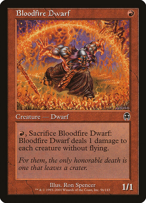 Bloodfire Dwarf — art by Ron Spencer