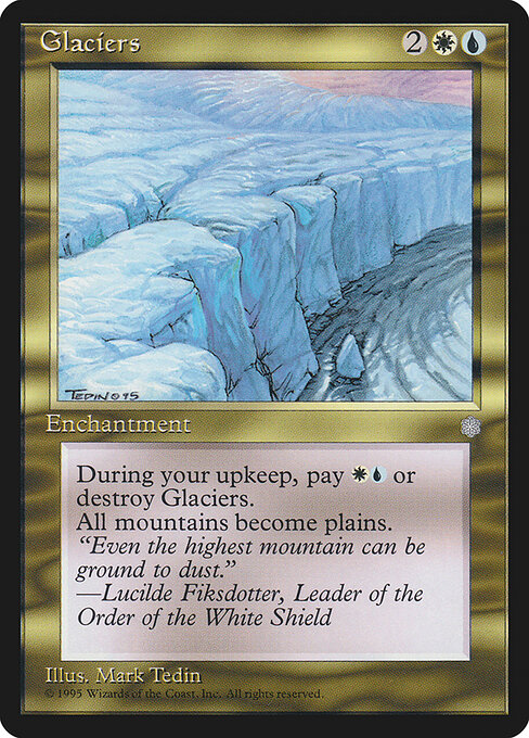 Glaciers — art by Mark Tedin