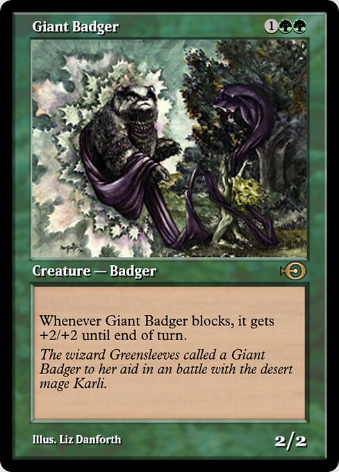 Giant Badger — art by Liz Danforth