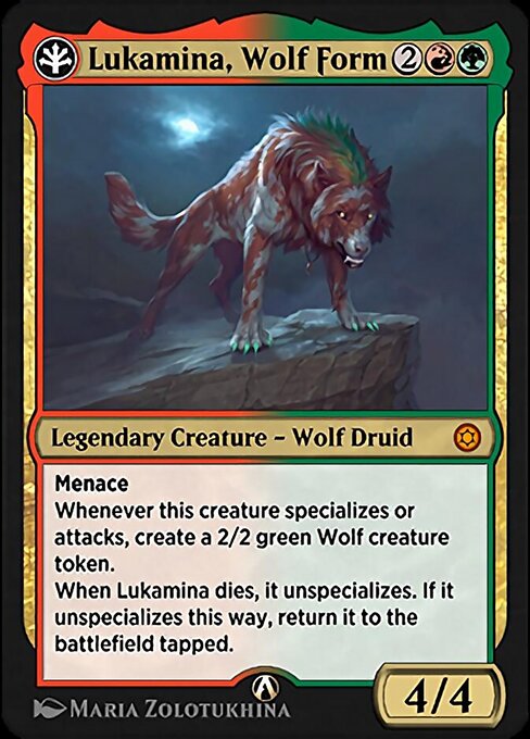 Lukamina, Wolf Form — art by Maria Zolotukhina