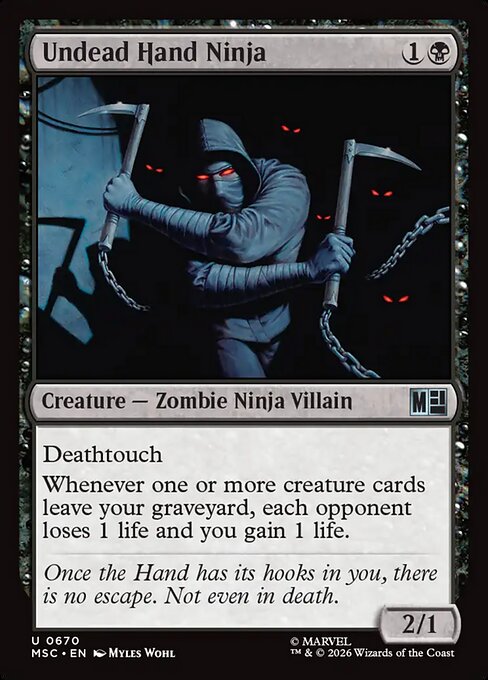 Undead Hand Ninja — art by Myles Wohl