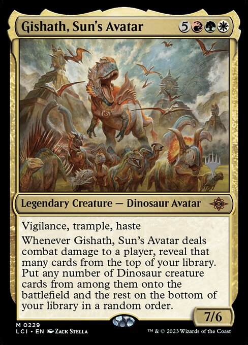 Gishath, Sun's Avatar — art by Zack Stella