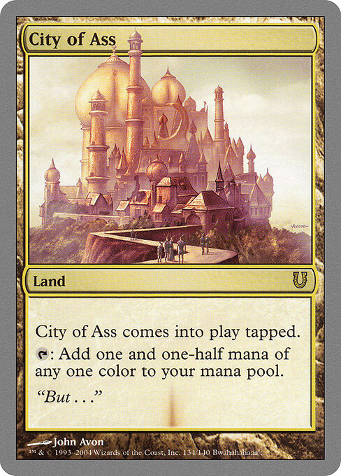 City of Ass — art by John Avon