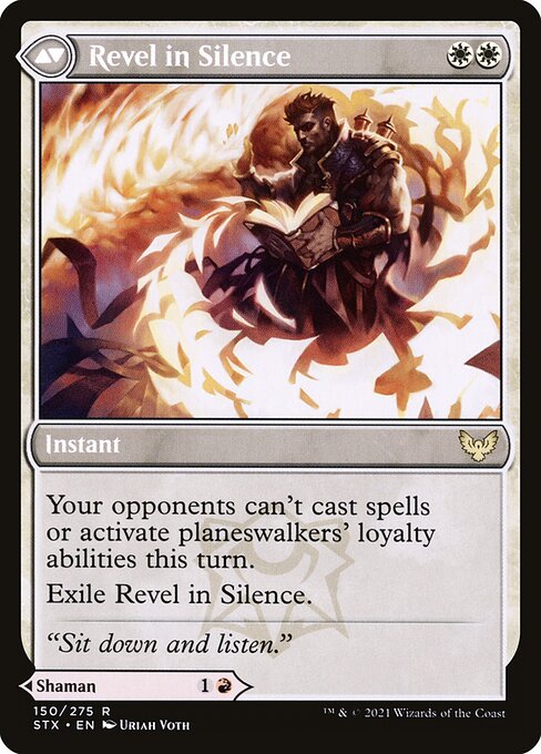 Flamescroll Celebrant // Revel in Silence — art by Uriah Voth