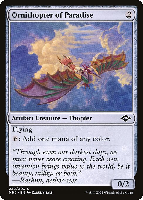 Ornithopter of Paradise — art by Raoul Vitale