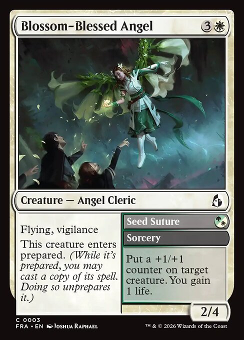 Blossom-Blessed Angel // Seed Suture — art by Joshua Raphael