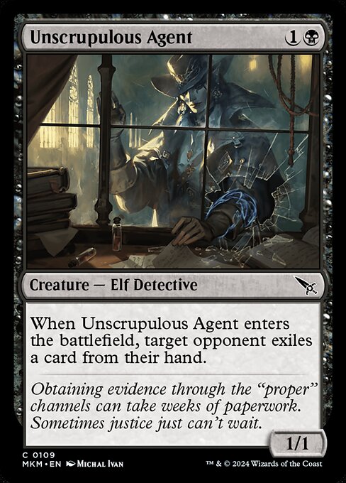 Unscrupulous Agent — art by Michal Ivan