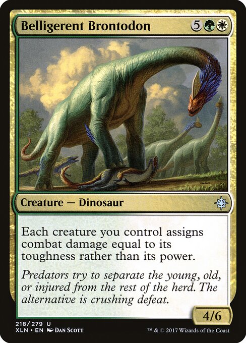 Belligerent Brontodon — art by Dan Murayama Scott