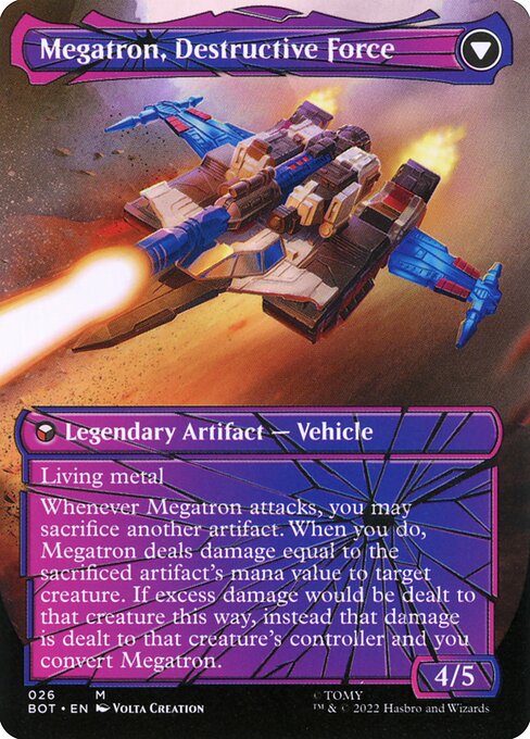 Megatron, Tyrant // Megatron, Destructive Force — art by Volta Creation