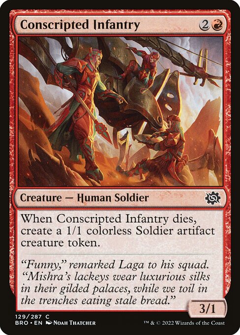 Conscripted Infantry — art by Noah Thatcher