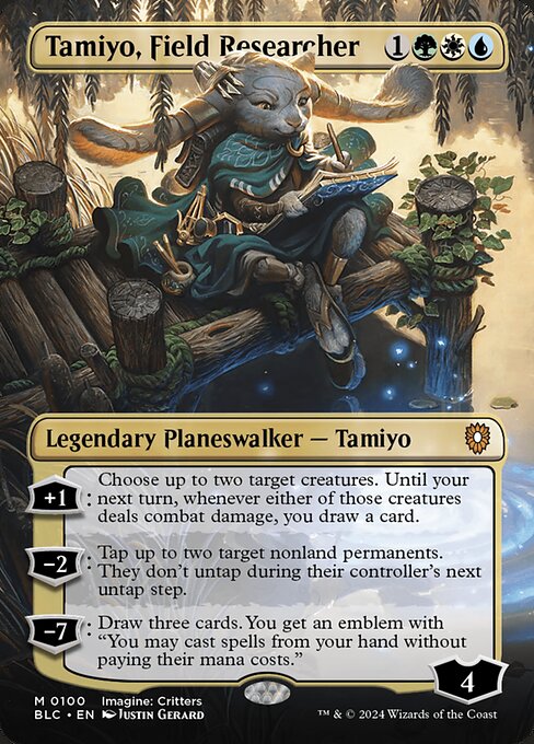 Tamiyo, Field Researcher — art by Justin Gerard