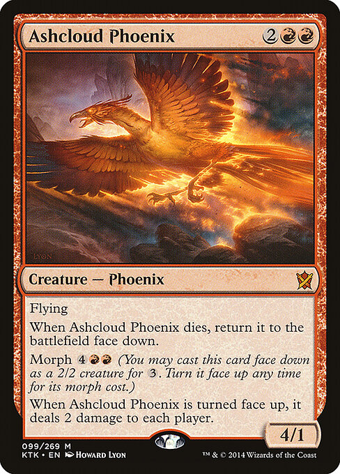 Ashcloud Phoenix — art by Howard Lyon