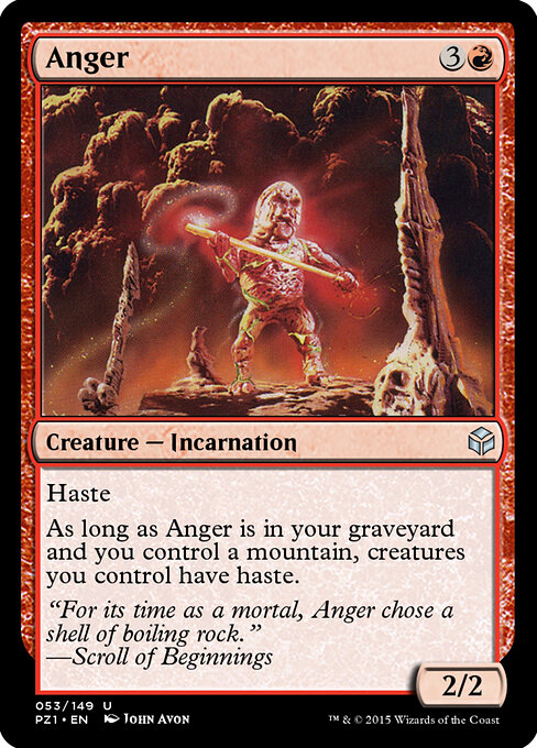 Anger — art by John Avon