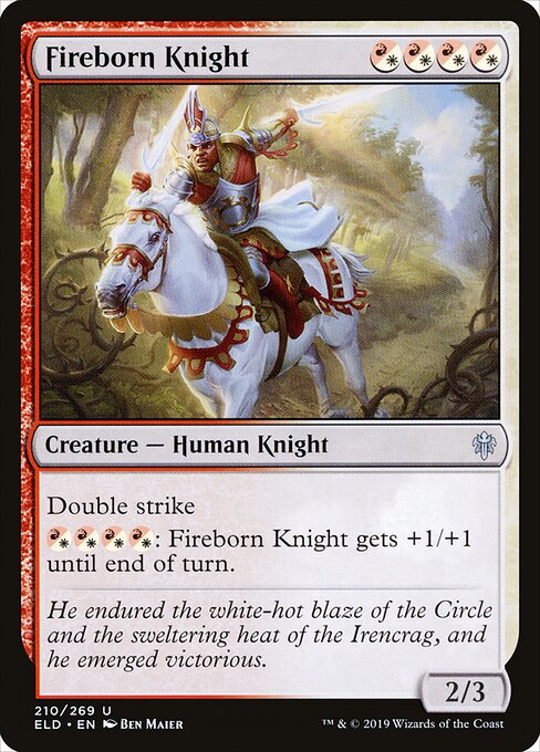 Fireborn Knight — art by Ben Maier
