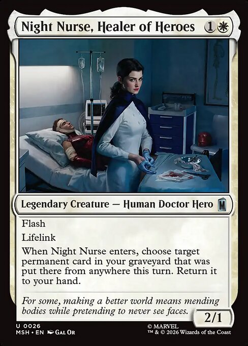 Night Nurse, Healer of Heroes — art by Gal Or