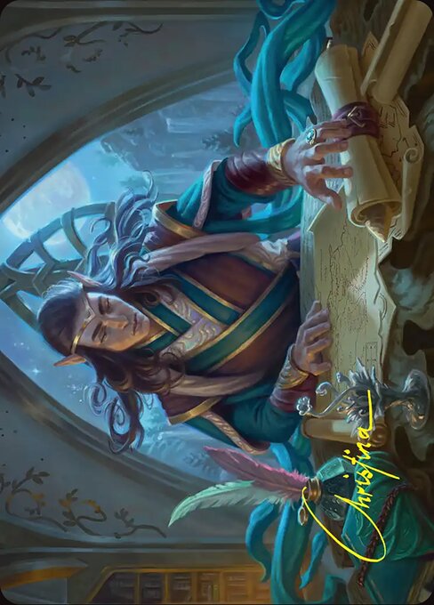 Elrond, Moon-Reader // Elrond, Moon-Reader — art by Christina Kraus