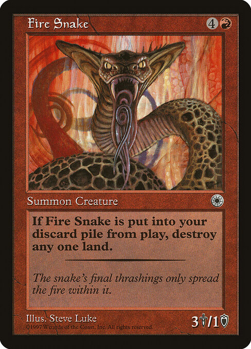 Fire Snake — art by Steve Luke