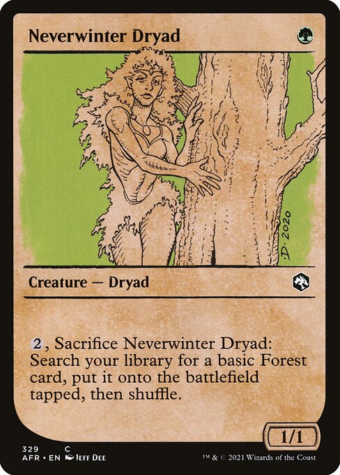 Neverwinter Dryad — art by Jeff Dee