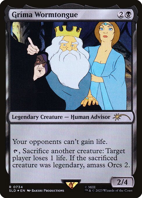 Gríma Wormtongue — art by Bakshi Productions