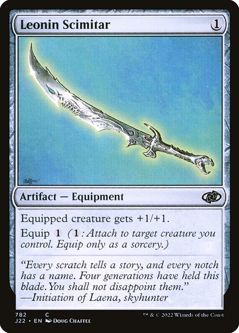 Leonin Scimitar — art by Doug Chaffee