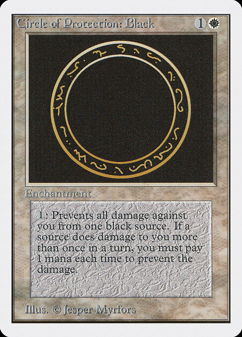 Circle of Protection: Black — art by Jesper Myrfors