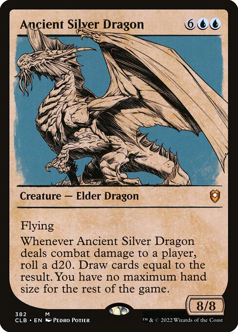 Ancient Silver Dragon — art by Pedro Potier