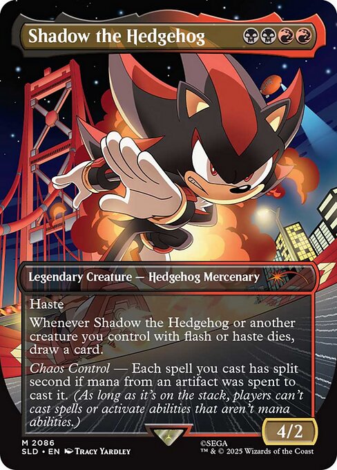 Shadow the Hedgehog — art by Tracy Yardley