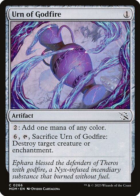 Urn of Godfire — art by Ovidio Cartagena