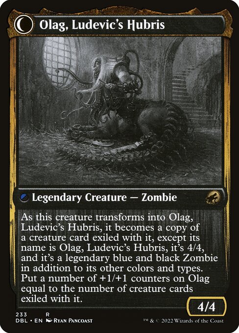 Ludevic, Necrogenius // Olag, Ludevic's Hubris — art by Ryan Pancoast
