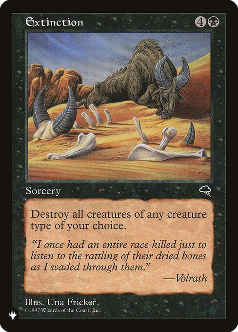 Extinction — art by Una Fricker