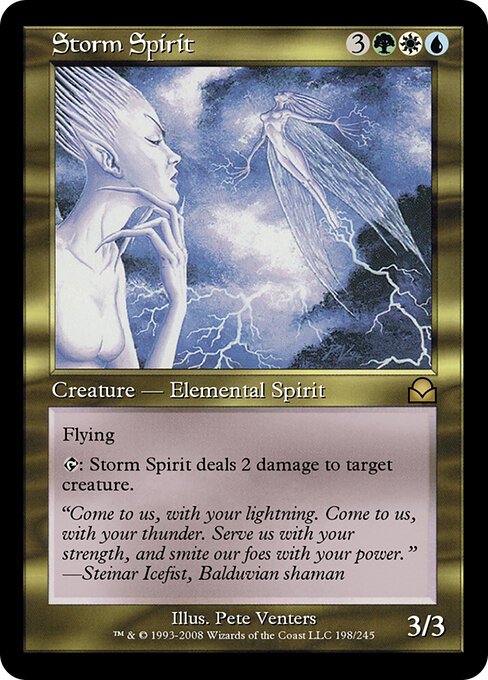 Storm Spirit — art by Pete Venters
