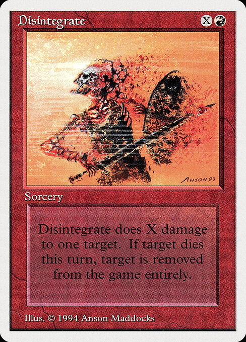 Disintegrate — art by Anson Maddocks