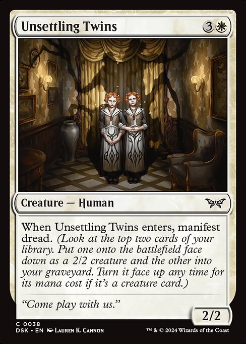 Unsettling Twins — art by Lauren K. Cannon