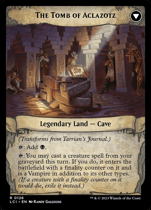 Tarrian's Journal // The Tomb of Aclazotz — art by Randy Gallegos