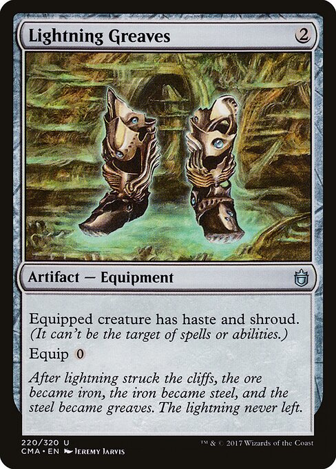 Lightning Greaves — art by Jeremy Jarvis