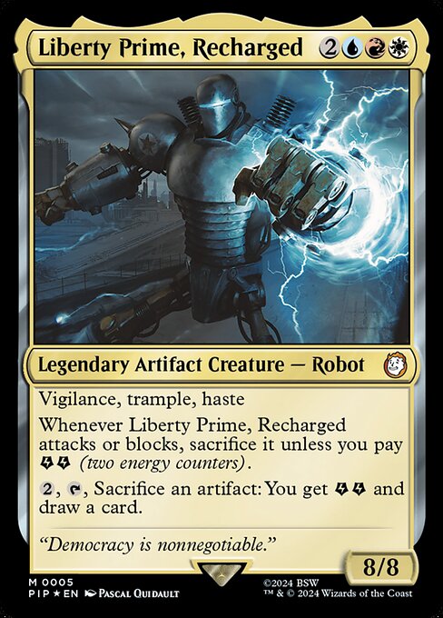 Liberty Prime, Recharged — art by Pascal Quidault