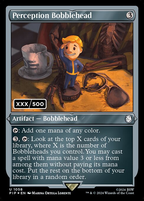 Perception Bobblehead — art by Marina Ortega Lorente